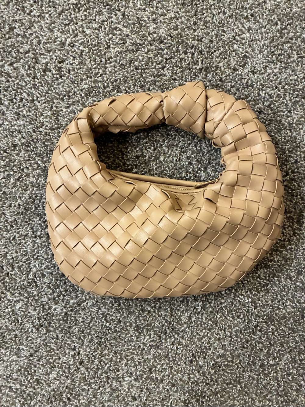 Urban Expressions Woven Hobo Clutch - Tan - Picture 3 of 3